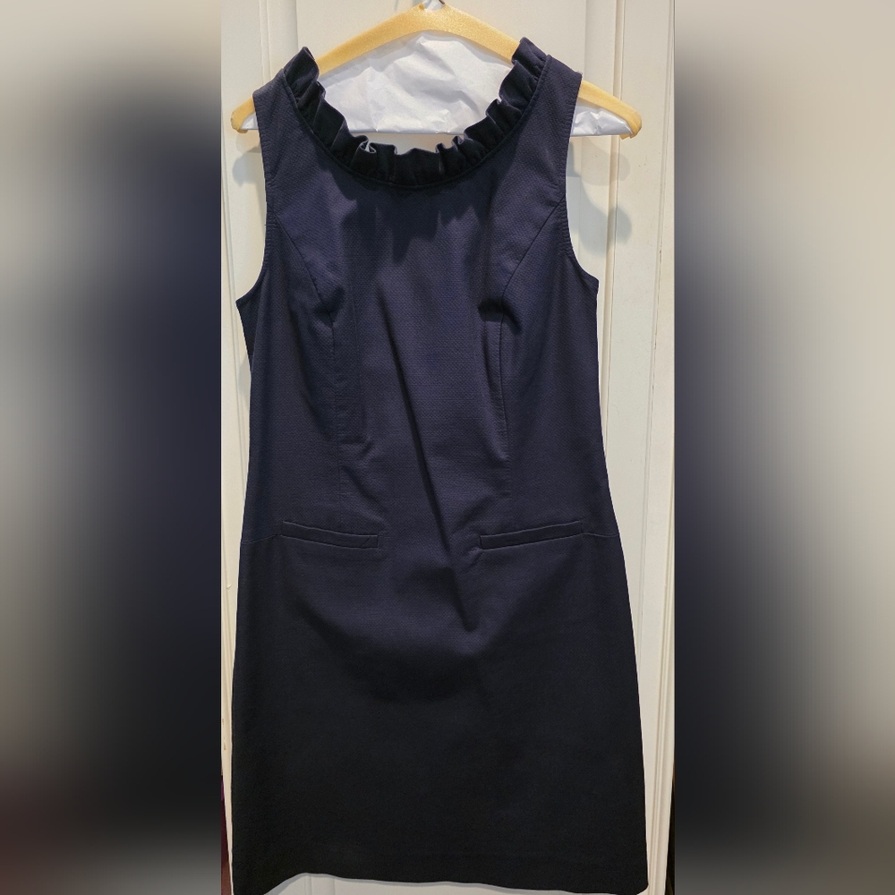 Elegant Navy Sleeveless Dress